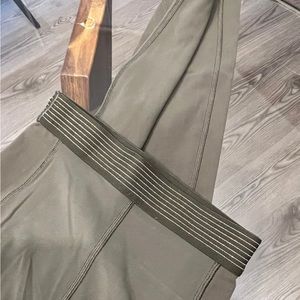 Lululemon align sparkle waistband olive green